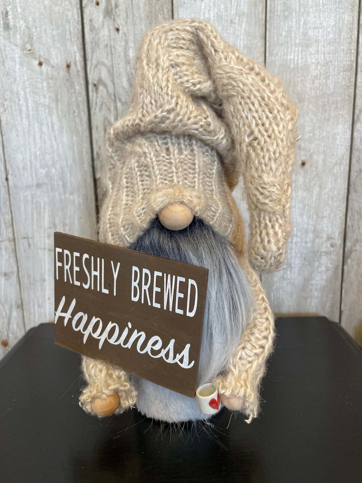 Freshly Brewed Happiness Handmade Gnome